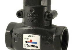 Клапан трехходовой смесительный VTC 511 резьбовой латунный ESBE В 11/4 ДУ 32 63С