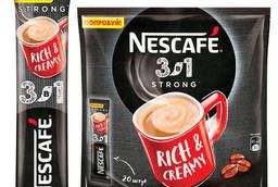 Кофе растворимый Nescafe 3 в 1 Крепкий, 20 пакетиков по. ..
