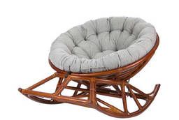 Papasan Rocking Chair with Cantilevers