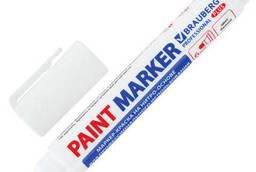 Маркер-краска лаковый (paint marker) 6 мм, Белый. ..