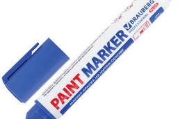 Маркер-краска лаковый (paint marker) 6 мм, Синий. ..