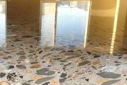 Мозаичные полы (полированный бетон с наполнением)
