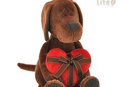 Soft toys Dog Barboska with Heart, 45 cm,