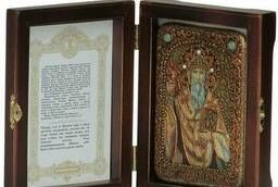 Настольная икона Святитель Спиридон Тримифунтский на. ..