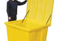 Plastic container for storage with a closing lid GPSC1