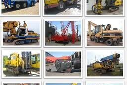 Sale of piling, quarry and construction equipment