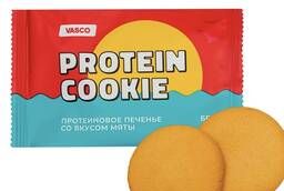 Протеиновое фитнес печенье без сахара Мятное Vasco