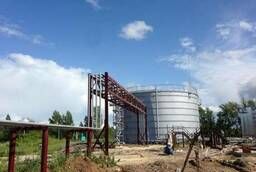 Vertical steel tanks RVS for petroleum products
