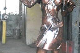Скульптура из металлаДевушка с зонтиком