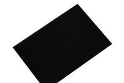 Стильный конверт черно-угольного цвета, 16х11 см.