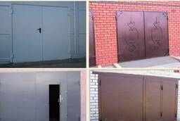 Welded garage doors