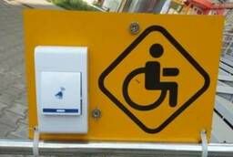 Табличка и кнопка вызова для инвалидов