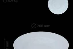 Тарелка глубокая 200 мм/230 мл классическая белая, фарфор