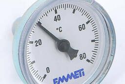Термометр биметаллический 40мм для коллекторных групп Emmeti 80 град. C