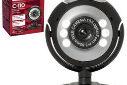 Веб-камера Defender C-110, 0, 3 Мп, микрофон, USB. ..