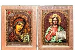 Венчальная пара больших подарочных икон Казанская икона. ..