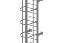 Вертикальная пожарная металлическая лестница П1-2