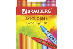 Восковые карандаши Brauberg Академия, Набор 24 цвета. ..