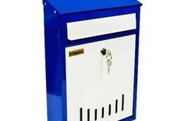 Ящик почтовый универсальный «Элит» (бело-синий)