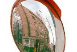 Зеркало универсальное обзорное с защитным козырьком D=800 мм