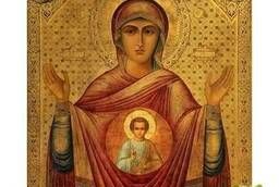 Знамение икона Божией Матери, 20x25 см