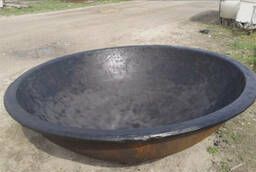 Cast-iron vat of any shape and weight, cast-iron vat for bathing,