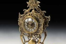 Часы каминные бронзовые с маятником 34 см. Virtus 5224
