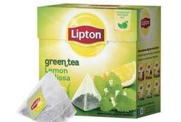 Tea Lipton (Lipton) Green Lemon Melissa, green, 20. ..