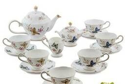Garden of Eden tea set for 6 persons 15 items. ..