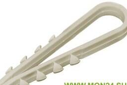 Dowel clamp 19 -25 mm white nylon (100 pcs) (UHH35-19-25-100