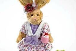 Emily with a cake bunny. Boyds soft toy. Height 20 cm