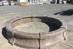 Granite fountain, straight sides and radial