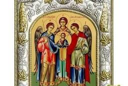 Icon consecrated Archangels Michael, Gabriel and Raphael. ..