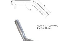 Silencer pipe bend (d45 pipe, angle 45)