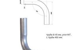 Silencer pipe bend (pipe d45, angle 90)