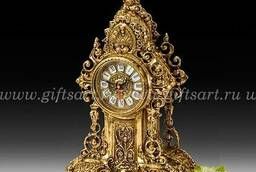 Каминные часы бронзовые золотистые Майорка 41 см. Virtus. ..