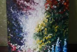 Картина маслом Палитра цветов