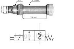 Hydraulic valve single action M20
