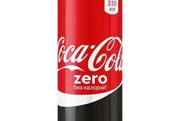 Кока Кола Зеро 0, 33 литра ж/б 24 шт в упаковке