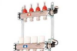 Manifold for underfloor heating for 4 circuits
