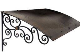 Forged canopy over the porch 006