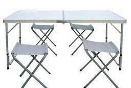 Лаура стол складной с 4-мя складными стульями НТО9-0055/5. ..