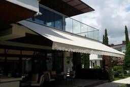 Elbow, straight, vertical, lateral , basket awnings