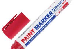 Маркер-краска лаковый (paint marker) 6 мм, Красный. ..