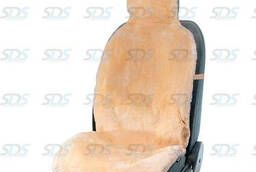 Меховая накидка на переднее кресло