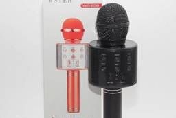 Microphone Ws-858 Wireless Backlit Black