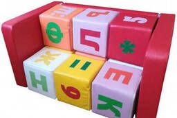 Набор кубиков Буквами в Диванчике
