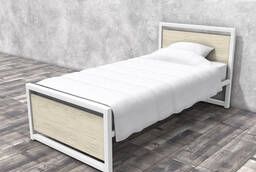 Односпальная металлическая кровать Титан Лофт 90