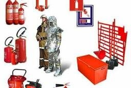 Fire extinguishers, fire hoses, fire shields, etc.