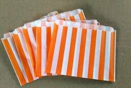 Bags for French fries 120x100 mm (orange stripes)